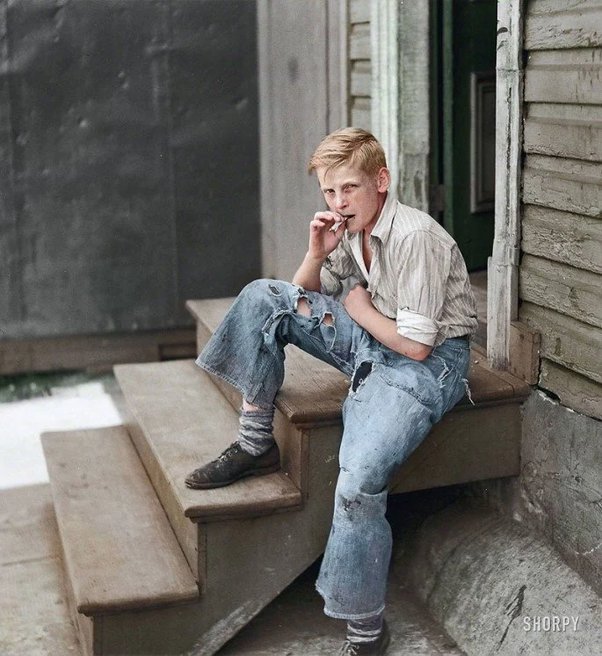 A boy in Baltimore, 1938.